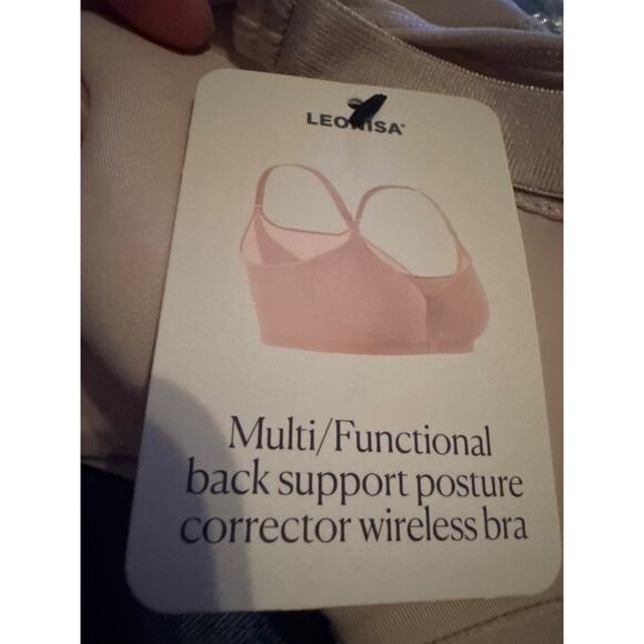 Brand New Leonisa Women's Size 36 Nude Tan Multi Functional Back Support Bra - Picture 7 of 9